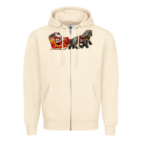 Sandshell santa riding his sleigh with gifts Zipper Hoodie - CowGirlArtShop