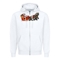 Santa Riding His Sleigh With Gifts Zipper Hoodie | Teevron