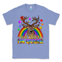 Colony Blue LGBTQ+ Oh Deer I'm Queer Classic Tee - BundleAndBundleShop