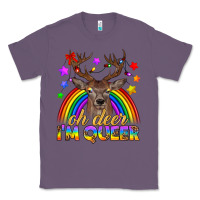 Lavender LGBTQ+ Oh Deer I'm Queer Classic Tee - BundleAndBundleShop