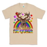 Mushroom LGBTQ+ Oh Deer I'm Queer Classic Tee - BundleAndBundleShop