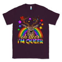 Plum LGBTQ+ Oh Deer I'm Queer Classic Tee - BundleAndBundleShop