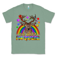 Sage LGBTQ+ Oh Deer I'm Queer Classic Tee - BundleAndBundleShop