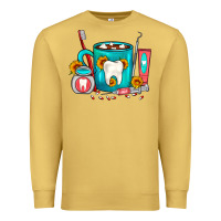 Antique Gold Dentist Coffee Premium Sweatshirt - FaDigitalArtStudio