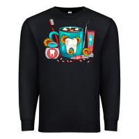 Black Dentist Coffee Premium Sweatshirt - FaDigitalArtStudio