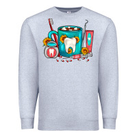 Heather Grey Dentist Coffee Premium Sweatshirt - FaDigitalArtStudio