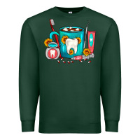 Sports Green Dentist Coffee Premium Sweatshirt - FaDigitalArtStudio