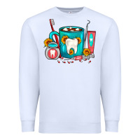 White Dentist Coffee Premium Sweatshirt - FaDigitalArtStudio