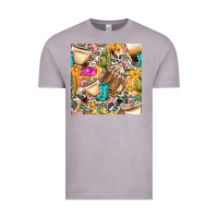 Vintage Zinc western cowgirl coffee cup with cowhide seamless pattern bbs Vintage Tee - BundleAndBundleShop