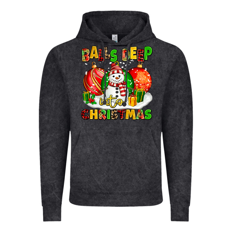 Balls Deep Into Christmas Vintage Hoodie by MaliasSmallBusiness | Teevron