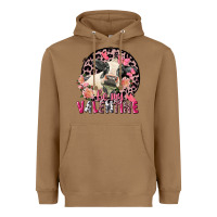 Be My Valentine Holstein Cow Valentine's Day Heavyweight Hoodie | Teevron