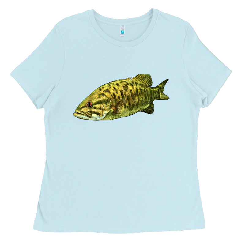 Smallmouth Bass Fish Illustrations Ladies Tee by LillyAllenDesigns | Teevron