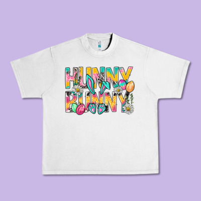 Hunny Bunny Easter Urban Heavy Tee Designed By Bundleandbundleshop