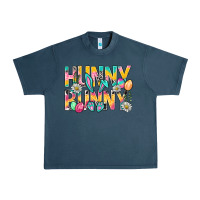 Midnight Navy Hunny Bunny Easter Urban Heavy Tee - BundleAndBundleShop