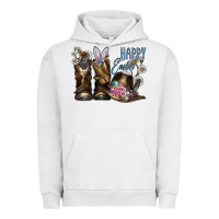 Pigment Lunar Rock Happy Easter Urban Hoodie - CowhideDigitalArt