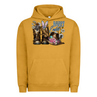 Pigment Peanut Butter Happy Easter Urban Hoodie - CowhideDigitalArt
