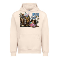 Sandshell Happy Easter Urban Hoodie - CowhideDigitalArt