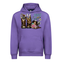 Tulip Happy Easter Urban Hoodie - CowhideDigitalArt