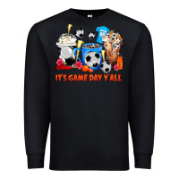 Black It's Game Day Y'all Soccer Coffee Cups Premium Sweatshirt - FaDigitalArtStudio