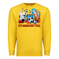 Lemon It's Game Day Y'all Soccer Coffee Cups Premium Sweatshirt - FaDigitalArtStudio