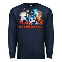 Navy It's Game Day Y'all Soccer Coffee Cups Premium Sweatshirt - FaDigitalArtStudio