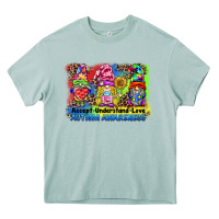 Accept Understand Love Autism Awareness Western Background Heavy Core Tee | Teevron