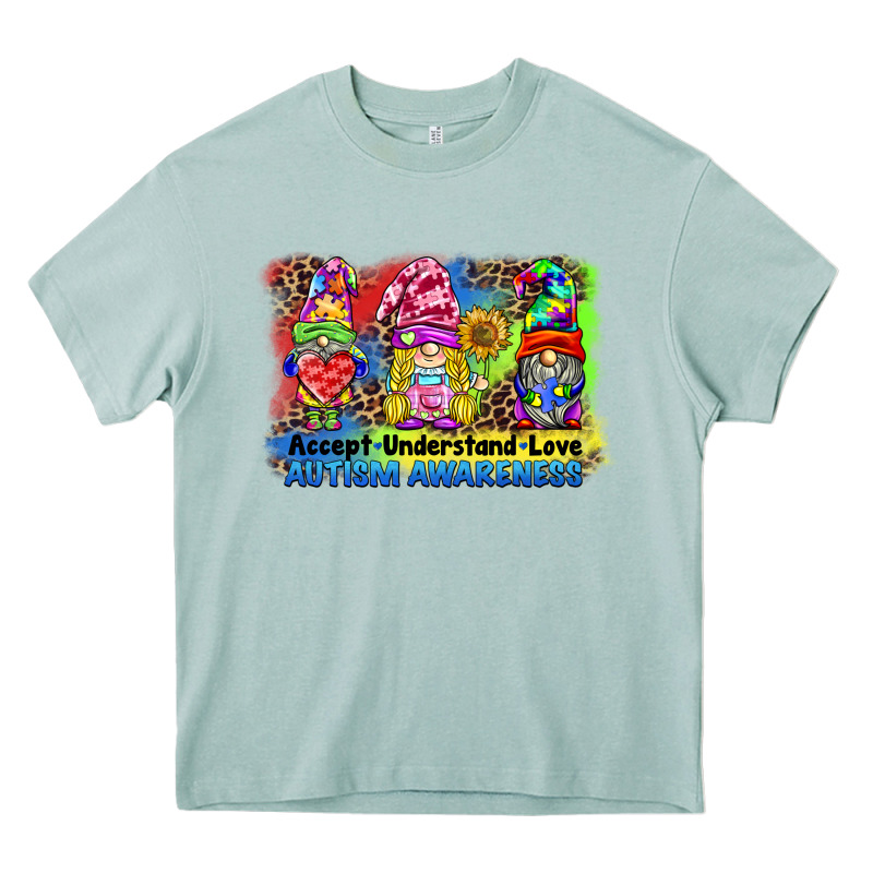 Accept Understand Love Autism Awareness Western Background Heavy Core Tee by BarkalooDesign | Teevron
