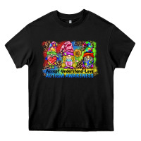 Black accept understand love autism awareness western background Heavy Core Tee - BarkalooDesign