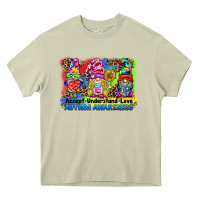 Mossy accept understand love autism awareness western background Heavy Core Tee - BarkalooDesign