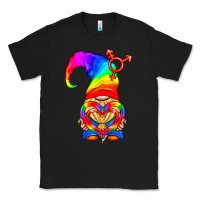 Black LGBTQ+ Pride Gnome With Heart Balloon Classic Tee - BundleAndBundleShop