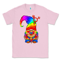 Bubblegum Pink LGBTQ+ Pride Gnome With Heart Balloon Classic Tee - BundleAndBundleShop