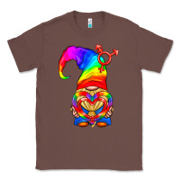 Chestnut LGBTQ+ Pride Gnome With Heart Balloon Classic Tee - BundleAndBundleShop