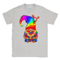 Moon Dust LGBTQ+ Pride Gnome With Heart Balloon Classic Tee - BundleAndBundleShop