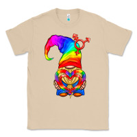 Mushroom LGBTQ+ Pride Gnome With Heart Balloon Classic Tee - BundleAndBundleShop