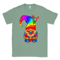 Sage LGBTQ+ Pride Gnome With Heart Balloon Classic Tee - BundleAndBundleShop