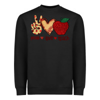 Black Peace Love Teach Heavyweight Sweatshirt - Bettercallsaul