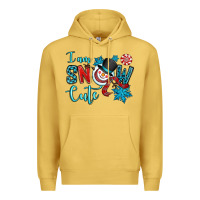 Antique Gold i am snow cute Premium Hoodie - OliviaCreatesArt