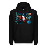 Black i am snow cute Premium Hoodie - OliviaCreatesArt