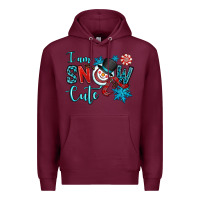 Burgundy i am snow cute Premium Hoodie - OliviaCreatesArt