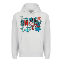 Dove Grey i am snow cute Premium Hoodie - OliviaCreatesArt