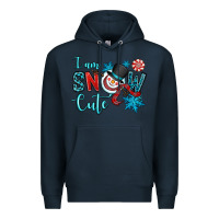 Navy i am snow cute Premium Hoodie - OliviaCreatesArt