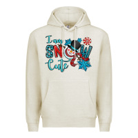Oatmeal Heather i am snow cute Premium Hoodie - OliviaCreatesArt