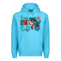Ocean Blue i am snow cute Premium Hoodie - OliviaCreatesArt