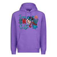 Purple i am snow cute Premium Hoodie - OliviaCreatesArt