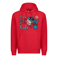 Red i am snow cute Premium Hoodie - OliviaCreatesArt