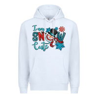 White i am snow cute Premium Hoodie - OliviaCreatesArt