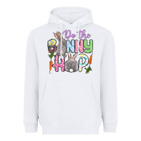 White Do the bunny hop Easter Heavyweight Hoodie - OliviaCreatesArt