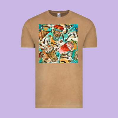 Western Indian Coffee Cups With Aztec Seamless Pattern Bbs Vintage Tee Designed By Bundleandbundleshop
