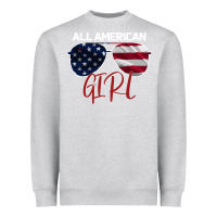 Heather Grey All American Girl Heavyweight Sweatshirt - Bettercallsaul