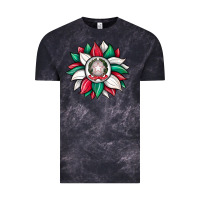 Cloud Black sunflower i̇talian flag Vintage Tee - JahusDesignShop